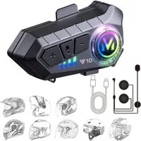 Senmudi Motorradhelm Helm Headset,Motorrad Helm Bluetooth Headset,Motorrad Intercom Headset