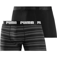 PUMA Boxershorts PUMA MEN EVERYDAY PLACED LOGO BOXERS 2P (2er Pack) mit Logo Webbund