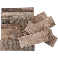 VBS XXL Dekofigur Baumrinde, 28 cm x 9 cm 12er-Pack
