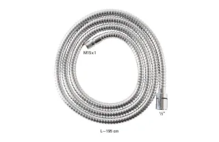 Neuesbad 150CM Brauseschlauch für 3-Loch MIXERS, mit NUT 1/2", M15 NB1DEXDWJ1VCNM1