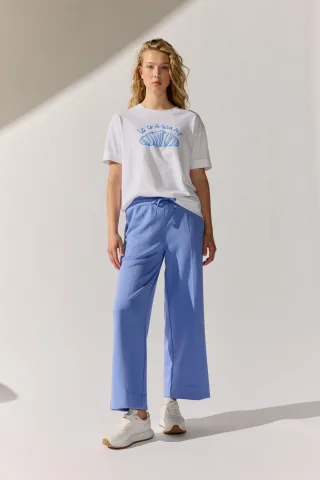 THE FASHION PEOPLE - Pants Silk Touch bluebell - Gr. - XL