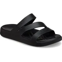 Crocs Getaway Strappy Badepantolette, Sommerschuh, Badeschuh, Poolslides mit modischen Riemchen