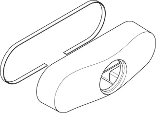 Hansgrohe Haube für AP-Mischer chrom , 94200000 94200000