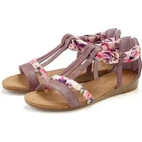 LASCANA Sommerschuh, Sandalette, offener Schuh, Sandale mit aufwendiger Verzierung VEGAN