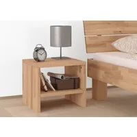 ERST-HOLZ Nachtkommode Nachttisch Buche Massivholz Geölt Nachtkästchen Beistelltisch, 90.20-K31-geölt - Nachttisch Buche