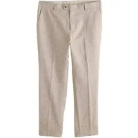 Next Anzughose Strukturierte Tailored Fit Anzughose aus Leinenmix (1-tlg)
