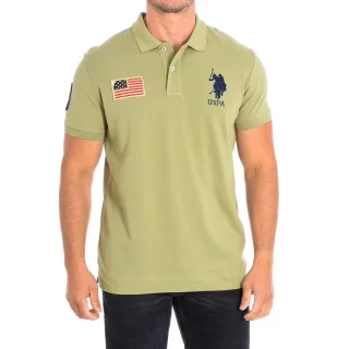 JARE Kurzarm-Polo mit kontrastierendem Reverskragen 64777 Herren