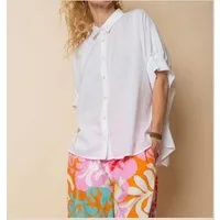 Emily Van Den Bergh Hemdbluse Bluse EMILY VAN DEN BERGH weiß