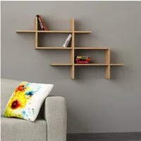 Decortie Wandregal Halic, Wandregal Modern Bücherregal Display Unit, 150 x 22 x 82 cm