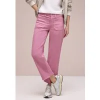STREET ONE Straight-Jeans mit Saumdetail