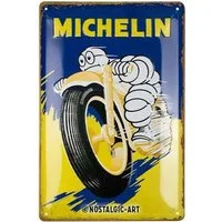 Nostalgic-Art Metallschild Blechschild 20 x 30cm - Michelin - Motorcycle Bibendum