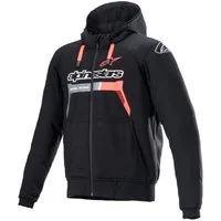 Alpinestars Motorradjacke Alpinestars Chrome Ignition Hoodie schwarz / rot-fluo motorradjacke herren
