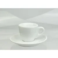 Ancap Espressotasse extra dickwandig (9 mm), Füllmengen-Markierung, Made in Italy, 2-tlg., Porzellan, 2-teilig