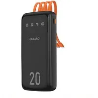 Dudao Multikabel-Akkupack Powerbank 20000 mAh (1 St), 4 integrierte Kabel, 9 Sicherheitsstufen, 20.000 mAh