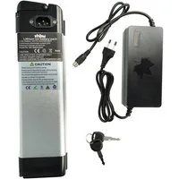 vhbw Akku passend für ZhenLong ZL0710 Fahrrad / E-Bike (10,4 Ah, 24 V, E-Bike Akku Akku Li-Ion 10400 mAh (24 V, 1 St), Leistungsfähiger Sattelrohr-Akku für Pedelec, Elektrofahrrad, E-Bike