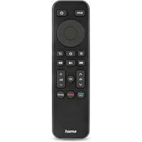 Hama Universal Infarot Fernbedienung für TV, Smart TV, SAT Geräte, schwarz Universal-Fernbedienung (2-in-1, 10m Reichweite, Netflix, Prime Video, Disney+, programmierbar)