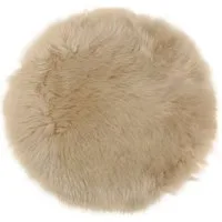 Macosa Home Fellteppich Dekofell rund 34 cm echtes Lammfell Stuhlkissen Sitzplaid Sitzfell, rund, Sitzkissen Dekofell modern Echtfell