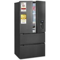 exquisit Kühlschrank FD5490-160-WS-202E, 183 cm hoch, 83.6 cm breit,Super-Kühl-Modus, Schnell-Gefrierfunktion, NoFrost, Wasserspender