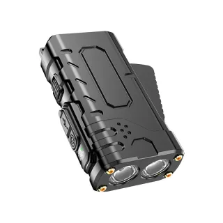 Bikight Hand Crank Emergency Flashlight 600mAh 3W 100m Range Type-C Rechargeable Dynamo LED Camping Light Two Power Sour