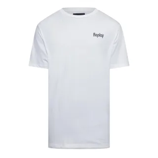 Replay - T-Shirt für Herren, Baumwolle, Regulär (Weiß)