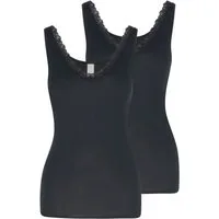 Nina Von C. Unterhemd 2er Pack Cosy (Spar-Set, 2-St) Unterhemd / Top - Spitze am Dekolleté