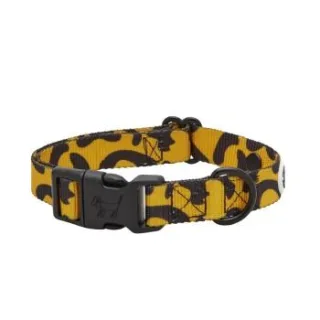 Barkalot Hundehalsband Recyceltes Polyester schwarz/ orange S