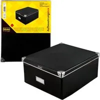 Idena Aufbewahrungsbox Idena 10520 - Aufbewahrungsbox aus festem Karton, Deckel mit verstärkt