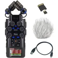 Zoom Audio Zoom Audio-Recorder H6 Studio mit Zubehör-Set Digitales Aufnahmegerät (Vorteils-Set mit Zubehör-Set)