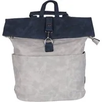 MIRROSI Tagesrucksack Damen auch als Crossbody Bag 2 in 1, Elegant (32x(38+8)x12cm - Kompakte Größe), aus hochwertigem Kunstleder, Rucksack, Daypack