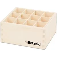 Betzold Aufbewahrungsbox Blanko-Holzaufsteller für Holzstifte - Stiftehalter Kinder
