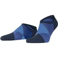 Burlington Sneakersocken Clyde Einheitsgröße 40-46, Argyle-Muster, eingestrickte Burlington-Raute
