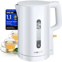 CLATRONIC Wasserkocher WK 3835, Wasserkocher 1,7L, 2200W, Einhandbedienung