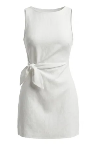 MANGO - KLEID LIZ, CRUDO - Gr. - M