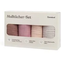 Ehrenkind Spucktuch Mulltücher-Set aus saugfähiger Musselin Bio-Baumwolle, (Sprucktücher Baby im 4er Set, Musselintücher Baby 70x70 cm), viele Einsatzmöglichkeiten wie Stoffwindeleinlage