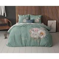 Sitheim-Europe Bettwäsche Bettwäsche Lyra Grün Bettbezug mit Kissenbezug, Mikrofaser, 3 teilig