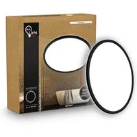 B.K.Licht LED Deckenleuchte Panel Flach 30mm Backlight Effekt LED Deckenlampe Wohnzimmer, LED fest integriert, 4000K - Neutralweiß, versch. Größen & Farben, Badezimmer, Küche, Wohnzimmer, Kinderzimmer