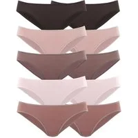 petite fleur by Lascana Bikinislip (10er-Pack) aus elastischer Baumwolle
