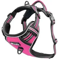 Bluzelle Hunde-Sicherheitsgeschirr Hundegeschirr mit Tasche / grosse Hunde XL / Anti-Zug Reflektierend, Polyester, Nylon, EVA Schaumstoff, Zugstopp Hundeweste Brustgeschirr mit Griff / Atmungsaktiv, Gepolstert