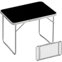 relaxdays Klapptisch Klappbarer Campingtisch (1-St), schwarz