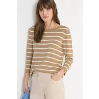 CECIL Strickpullover im Streifen-Look, 3/4-Arm