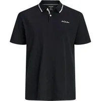 Jack & Jones Poloshirt Jack&Jones Übergrößen Poloshirt schwarz JJBLAZE