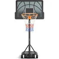 Yohood Basketballkorb Höhenverstellbarer und tragbarer Basketballkorb von 110-210 cm