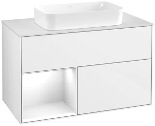 Villeroy & Boch Waschtischunterschrank Finion F65 1000x603x501mm WT mittig, F651GFGF F651GFGF