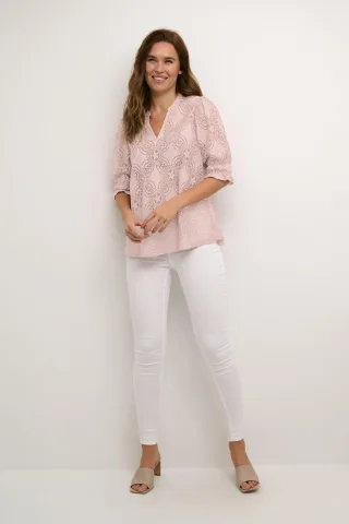 Langarm-Bluse Relaxed fit Pale Mauve rose