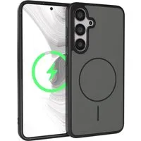 EAZY CASE Handyhülle Slim Outdoor MagSafe Case für Samsung Galaxy S24 6,2 Zoll, Dünne Outdoor Hülle mit MagSafe & starkem Schutz in Schwarz
