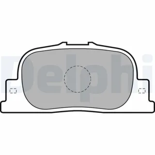Delphi Bremsbel?ge hinten Toyota Camry Prius