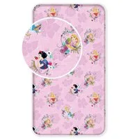 Disney Matratze, Decken, Spannbetttuch Märchenhafte Spannbetttuch für Kinderbett (90x200+25 cm), Bezug: 90x200