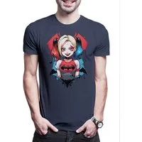 Urban Backwoods Print-Shirt Harley Batcave Girl Herren T-Shirt Bat Logo Quinn Anime Gotham Batman (1-tlg) Modern Art Man Woman