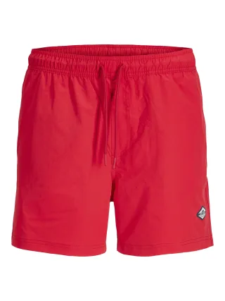 JACK&JONES - JPSTMAUI TROPIC SOLID SWIM SHORTS REG SN True Red - Gr. - M