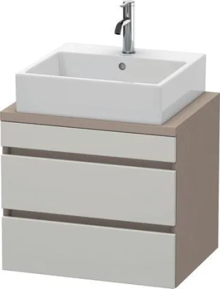 Duravit DuraStyle Konsolenwaschtischunterbau wandhängend Betongrau & Basalt Matt 600x478x512 mm - DS DS530500743